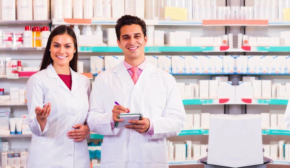 pharmacists smiling
